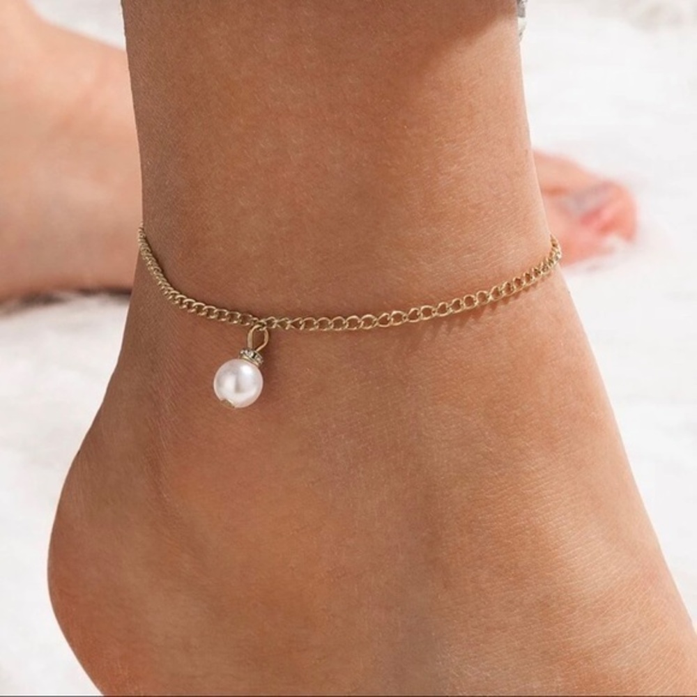 3/$30 💛 Faux Pearl Anklet